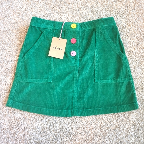 ♥️NWT♥️ BODEN GIRLS CORDEROY SKIRT - Picture 8 of 8